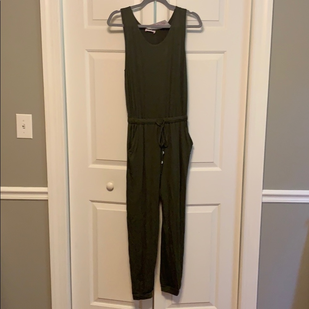Army green jumpsuit
